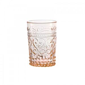 Mediterranean indian style tumbler basso rosa